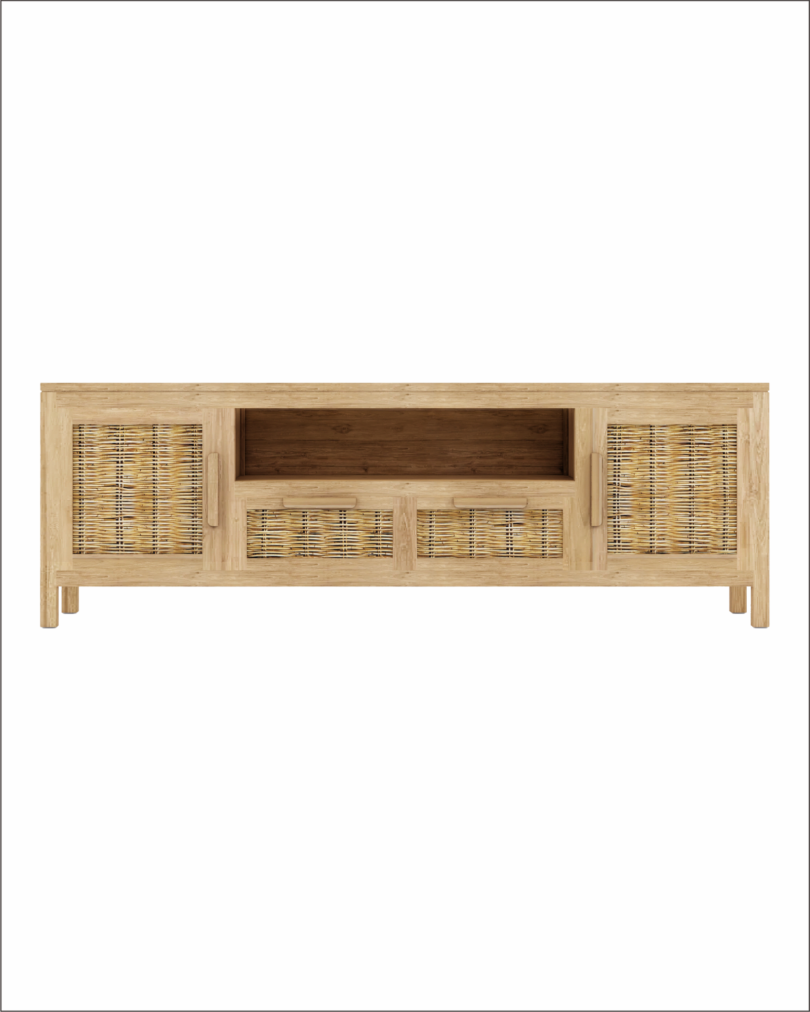MOONLESS TV STAND RATTAN