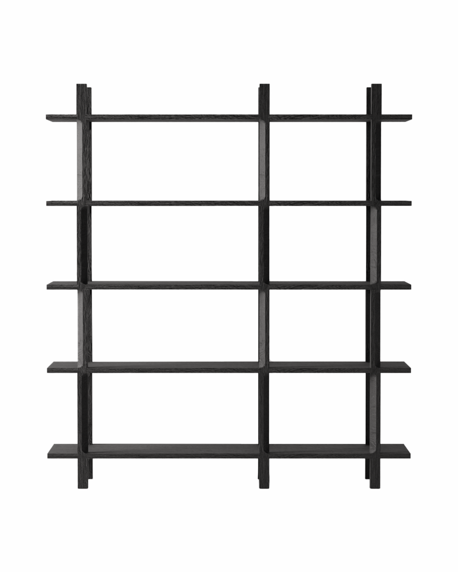 NAYO BLACK BOOKSHELF TWO THIRD NAT
