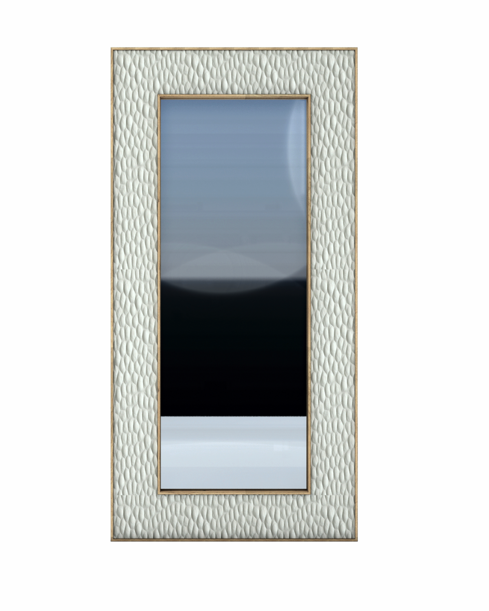 WHITE CHISEL MIRROR